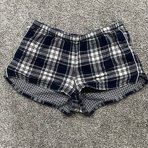 Madewell flannel pajama shorts